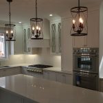Modern kitchen with elegant lighting