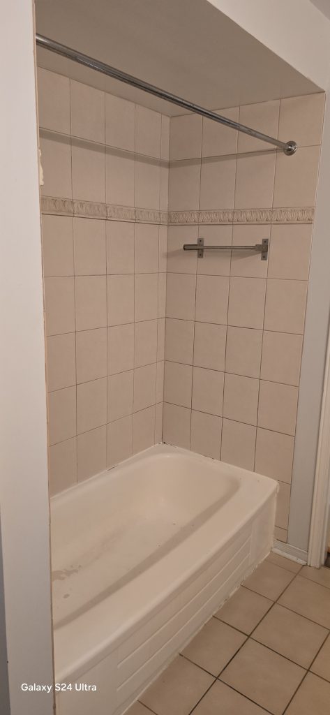 Second view of the original bathroom