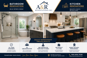 kitchen and bathrooms renovation