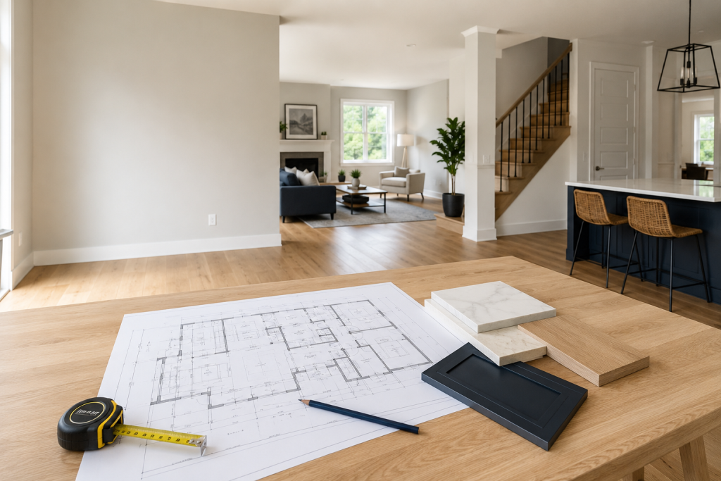 Homeowners reviewing a renovation estimate in Vaughan