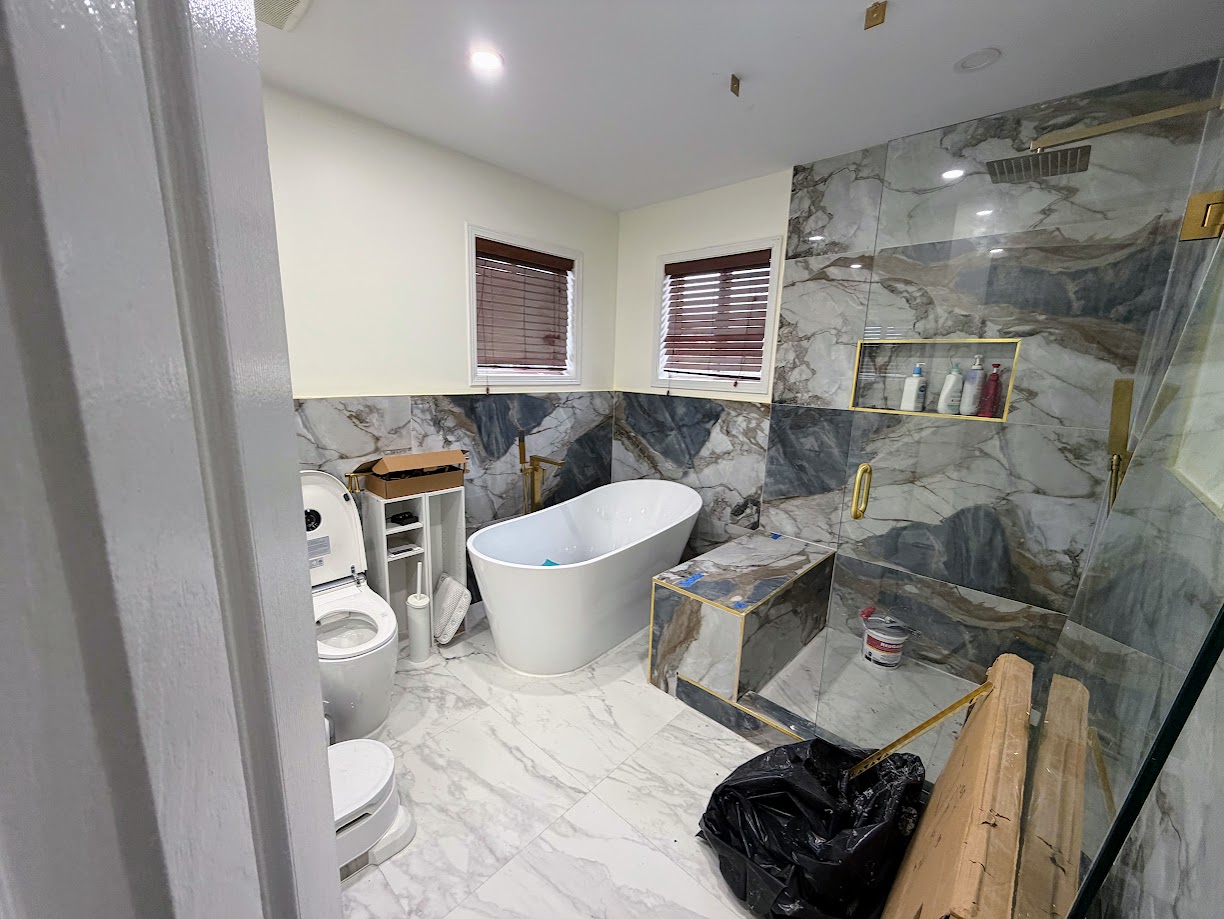Renovation gone wrong with bathroom installation deficiencies